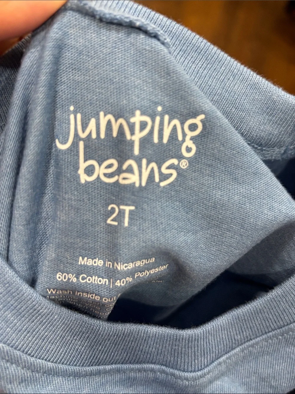 jumping beans Light Blue Long Sleeve Astronaut Patch Graphic Tee size 2T
